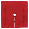52" Red Quilt Stitch Jewel Treeskirt - view 1 of 5