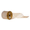 Vickerman Jute and Tinsel Grid Wired Ribbon - view 1 of 2