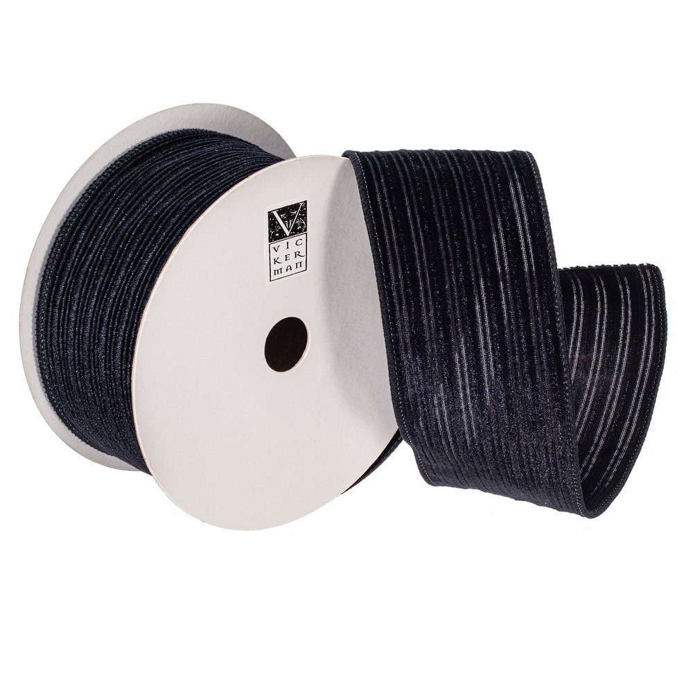 Vickerman Velvet Lined Satin Back Ribbon