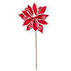Vickerman 21.5" Red Candy Cane Poinsettia, 4/bag - view 1 of 4