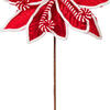 Vickerman 21.5" Red Candy Cane Poinsettia, 4/bag - view 3 of 4