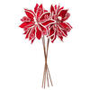 Vickerman 21.5" Red Candy Cane Poinsettia, 4/bag - view 4 of 4