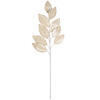 Vickerman 32" Faux Leather Pearl Leaf Spray - view 1 of 4