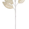 Vickerman 32" Faux Leather Pearl Leaf Spray - view 3 of 4