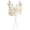 Vickerman 32" Faux Leather Pearl Leaf Spray - view 4 of 4