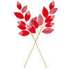 Vickerman 32" Velvet Pearl Leaf Spray - view 4 of 4
