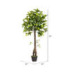 Vickerman Artificial Potted Camellia Tree - view 6 of 7