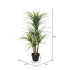 40" Plastic Green Yucca w/Pot - view 4 of 6