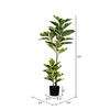 Vickerman Artificial Potted Real Touch Dieffenbachia - view 4 of 6