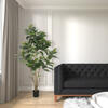 Vickerman Potted Artificial Green Rubber Tree - view 2 of 7