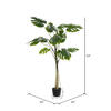 Vickerman Artificial Potted Grand Split Philodendron Tree - view 4 of 7