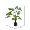 Vickerman Artificial Potted Grand Philodendron Bush - view 4 of 6