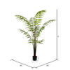 Vickerman Artificial Potted Leather Fern - view 3 of 3