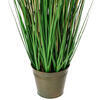 Vickerman Artificial Potted Artificial Grass in Iron Pot - view 3 of 4