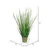 Vickerman Artificial Potted Artificial Grass in Iron Pot - view 4 of 4