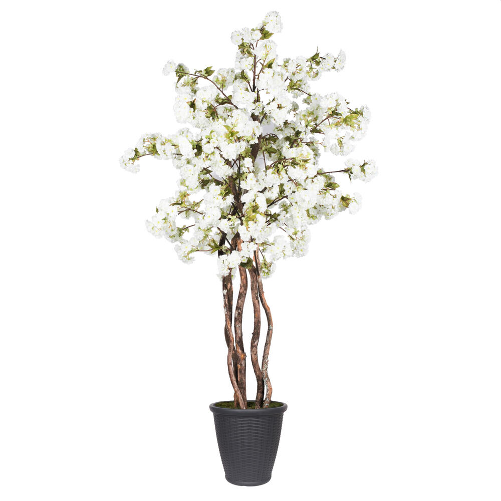 Vickerman Artificial White Cherry Blossom Deluxe