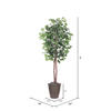 Vickerman Artificial 6' Ficus Potted Tree - view 4 of 4