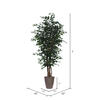 7' Ficus Executive Round Brown Cont - view 3 of 3