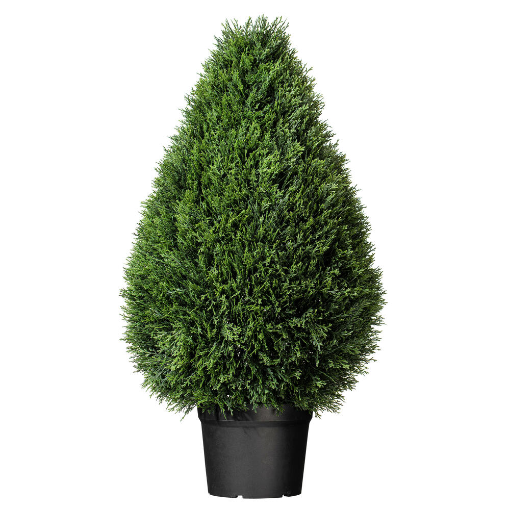 Vickerman Cedar Teardrop Shaped Bush