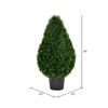 Vickerman Cedar Teardrop Shaped Bush - view 4 of 7