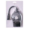 Vickerman Outdoor Mechanical Pin Timer with 14Ga 6" Power Cord and Grounded Plug, and 2 Grounded Outlets, Water proof Clear Cover - view 4 of 6