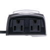 Vickerman Outdoor Mechanical Pin Timer with 14Ga 6" Power Cord and Grounded Plug, and 2 Grounded Outlets, Water proof Clear Cover - view 6 of 6