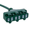 10' x 3 Outlet Green EXT Cord 16AWG - view 2 of 3