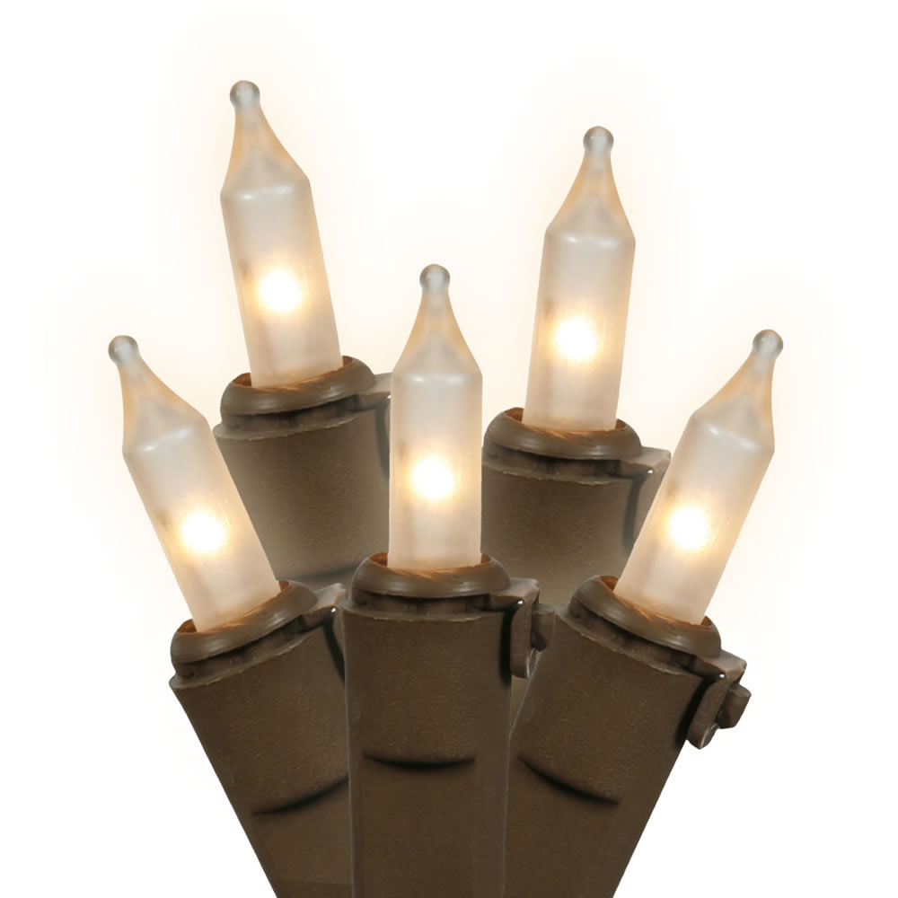Vickerman Christmas 100 Lt Mini Light Set Brown Wire