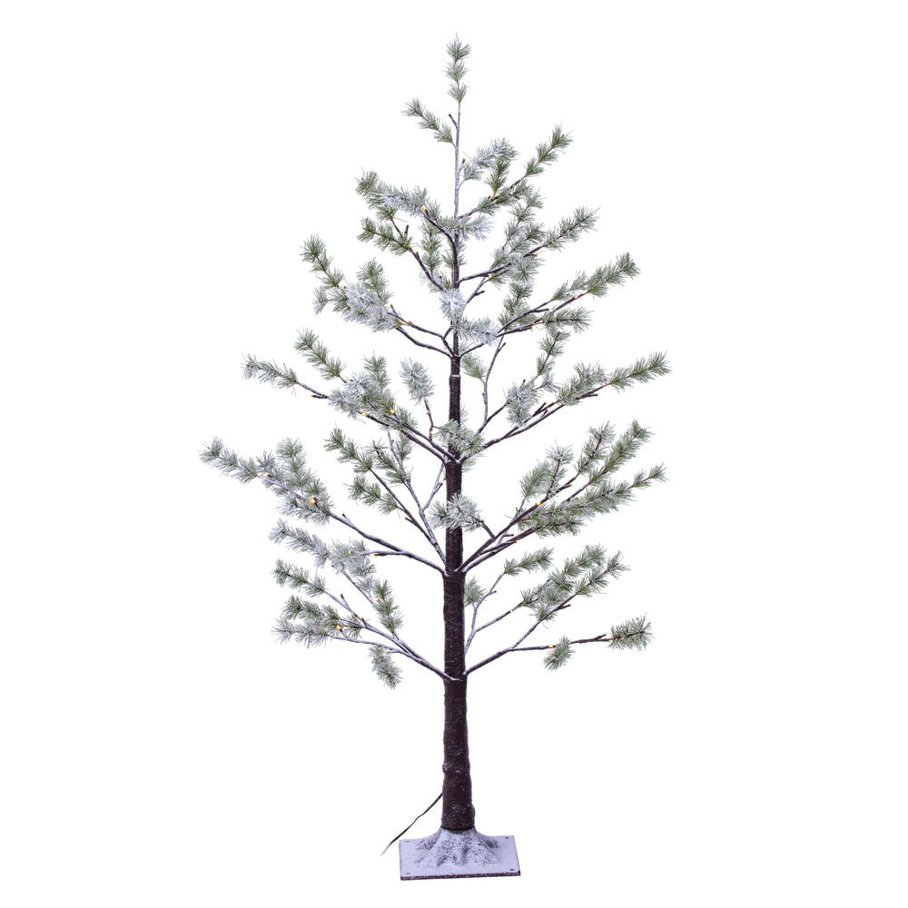 Vickerman LED Green Frosted Mini Pine Twig Tree