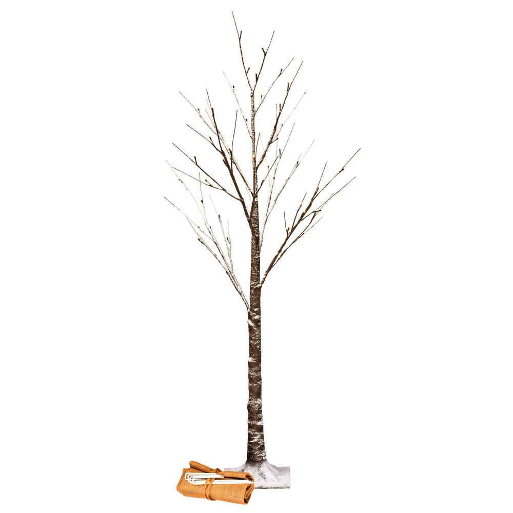Vickerman LED Brown Frosted Twig Tree