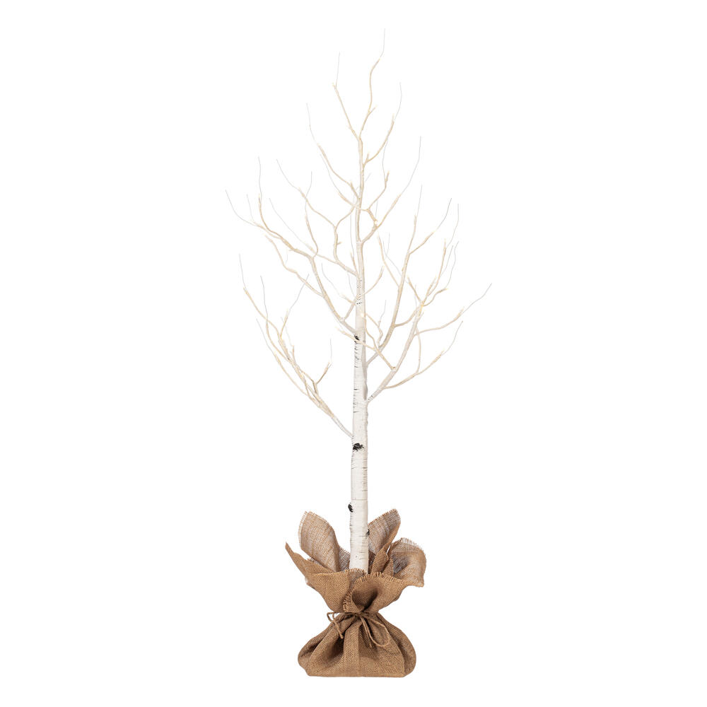 Vickerman LED White Birch Twig Tree