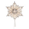 Vickerman LED White 6 Point Snowflake Tree Topper, Motion Light Cast - view 1 of 7