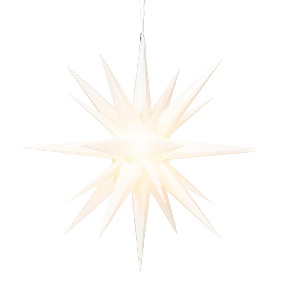 Vickerman Deluxe LED White Moravian Star Tree Topper