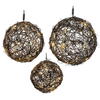 60Lt x 3Pc 8-10-12" LED Rattan Ball Set - view 5 of 5