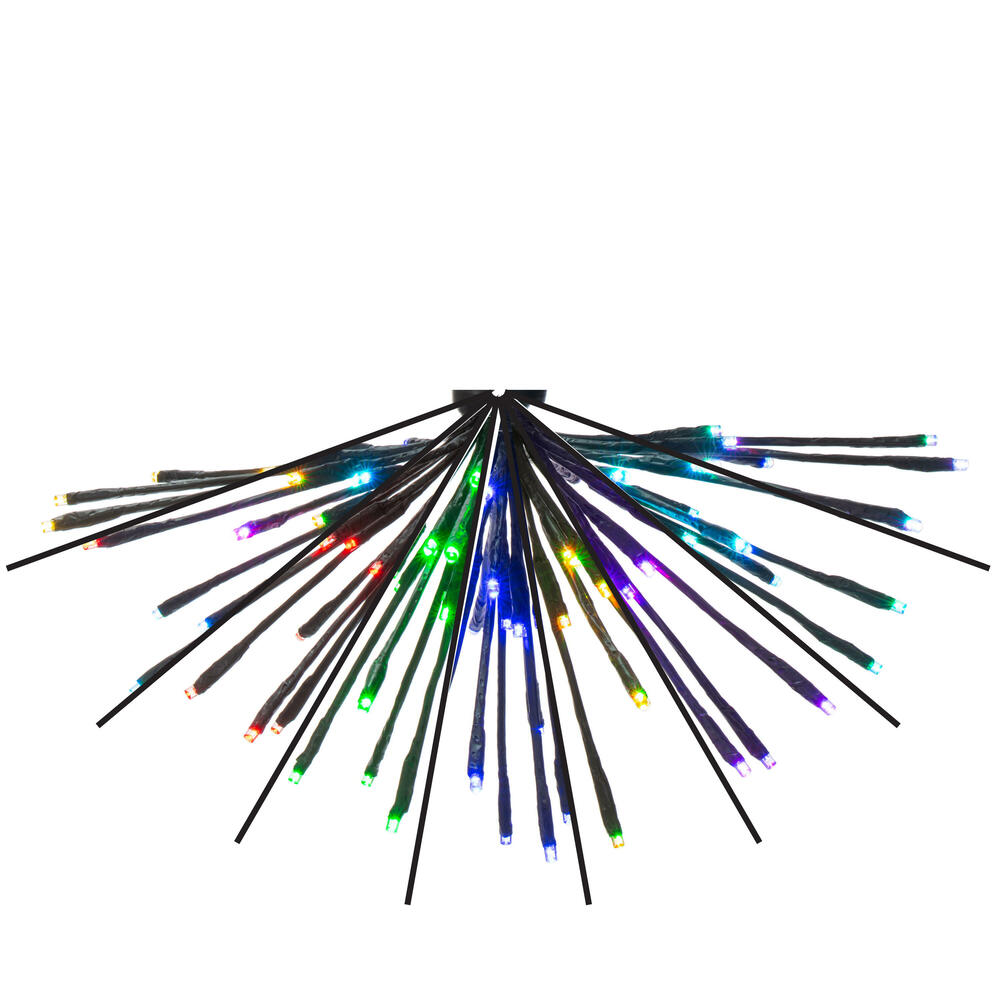 Vickerman Remote Controlled RGB-Warm White Black Starburst 