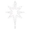 Vickerman 3-D White Bethlehem Star Tree Top, LED Lights  - view 1 of 6