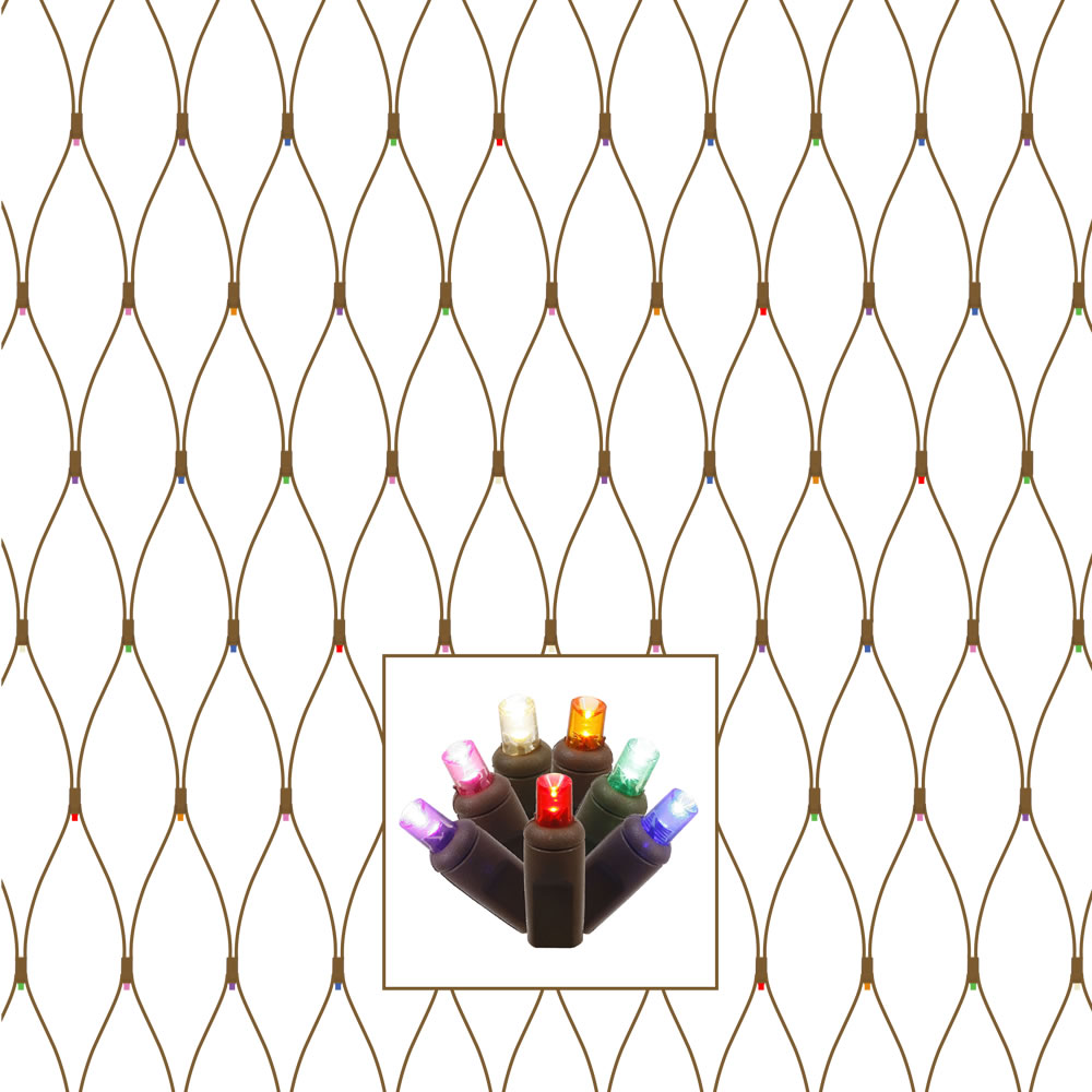 Vickerman 150Lt 2' x 8'  Wide Angle LED Christmas Net Light Set