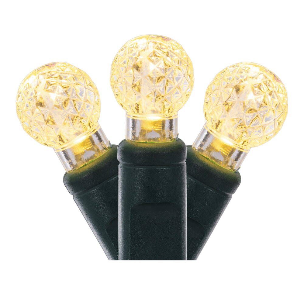 Vickerman Single Mold G12 Berry Green Wire LED Christmas Light Set