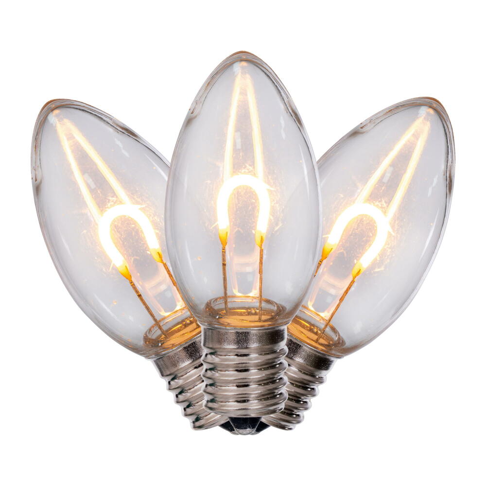 Vickerman C9 Transparent U-Shaped Filament Bulb, 25/Bag.