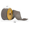 2.5"x10yd Gray Denim Woven Dupion - view 4 of 4